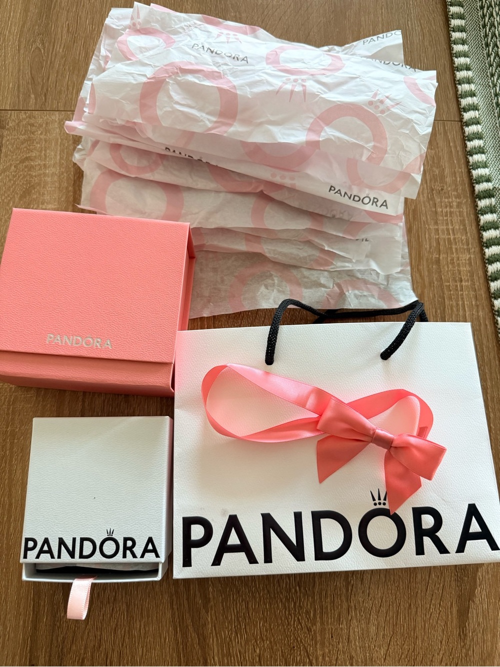 Pandora box bundle Pink Gift Boxes, Bag & Ribbon Set